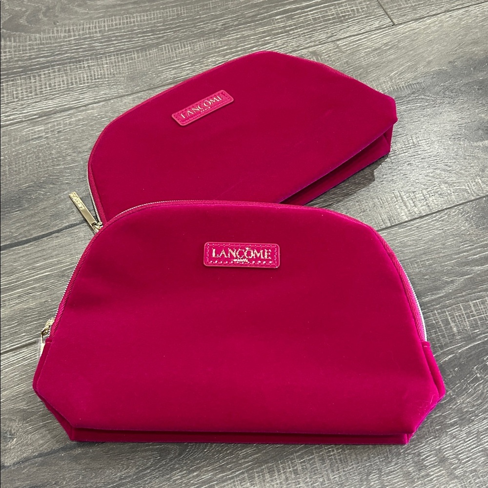 Lancôme Magenta Velvet Cosmetic Bag Duo